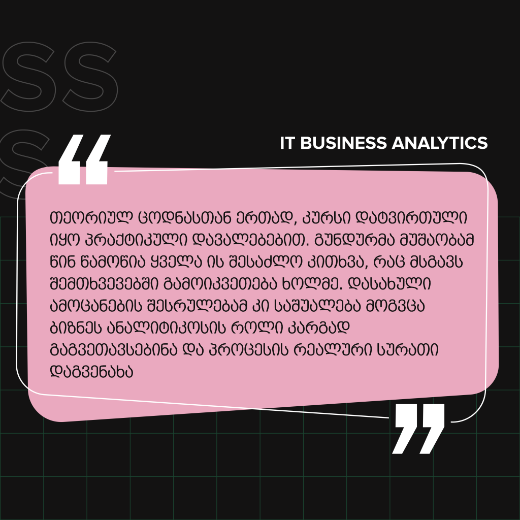 it business analysis