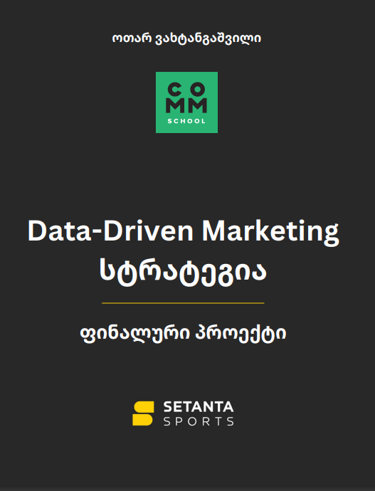 data-driven marketing otar vakhtangashvili final project