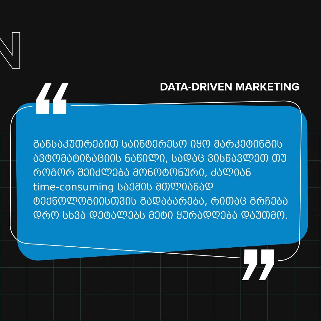 data-driven marketing otar vakhtangashvili